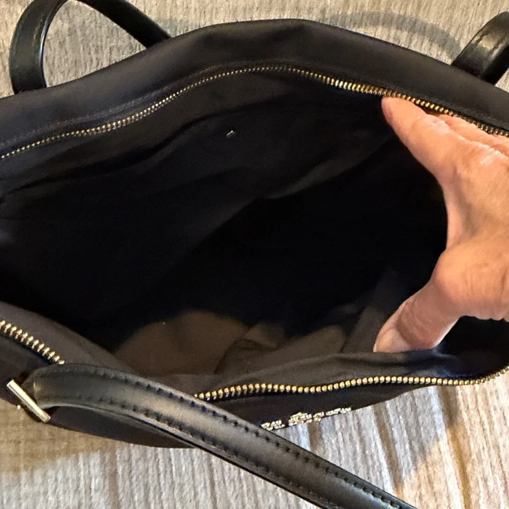 Kate Spade Black Tote with Floral Embroidery - Picture 8 of 12